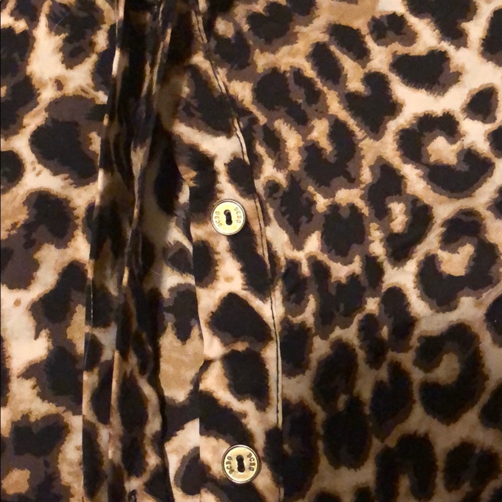 Bcbg Button Down Leopard Print - image 4